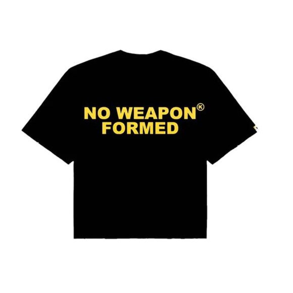 KIXKZ Men's Glock No Weapon Formed Tee Size L In Black/Yellow - Picture 1 of 6
